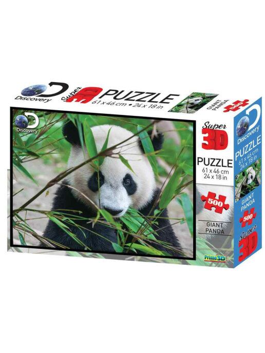 Пазл Super 3D Большая панда, 500 деталей
