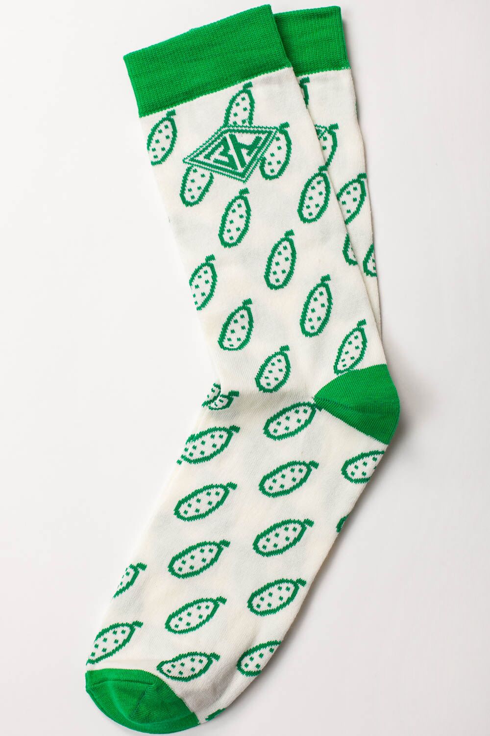 Носки Запорожец Огурцы женские (Белый-зеленый)
