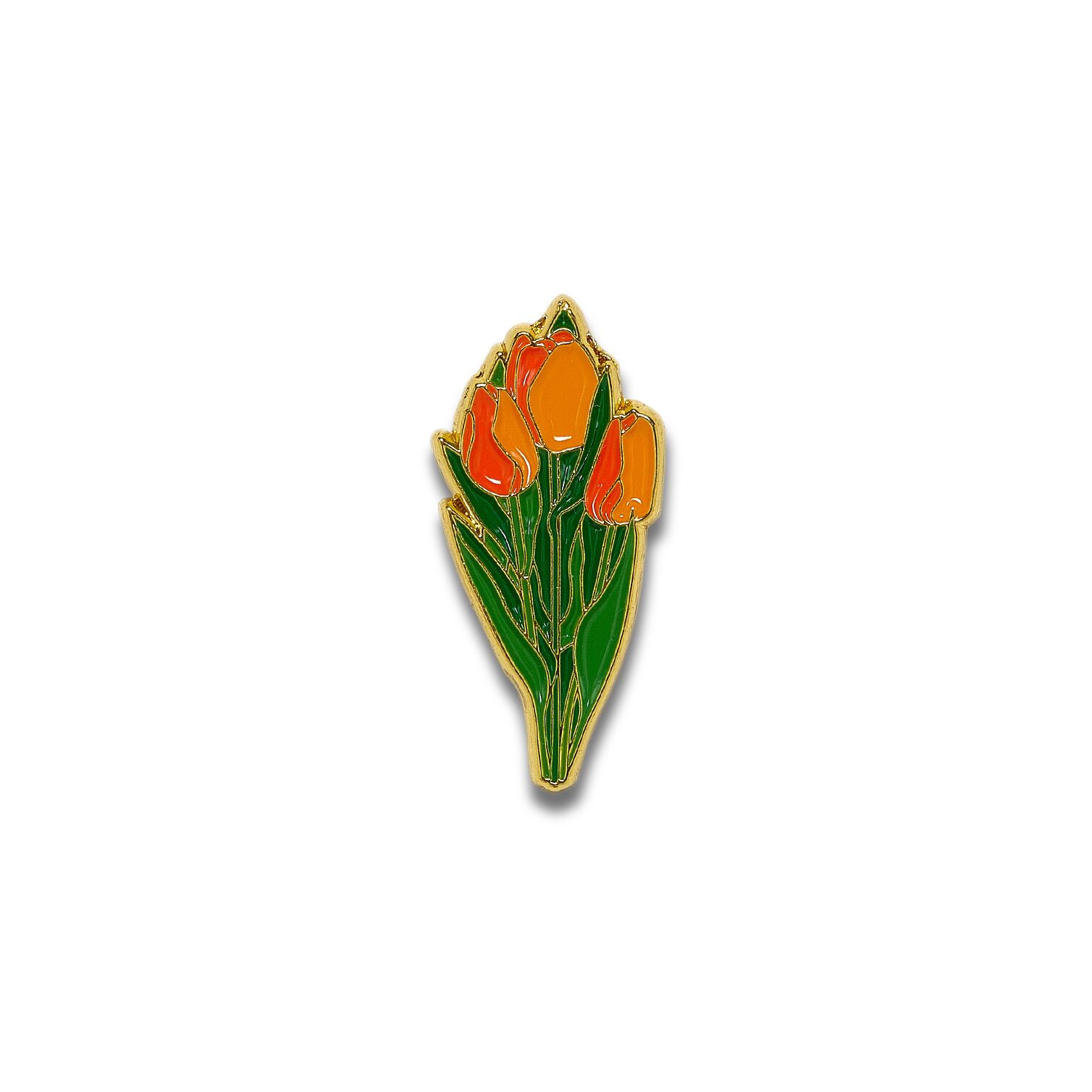Значок PinPinPin Тюльпаны оранжевые