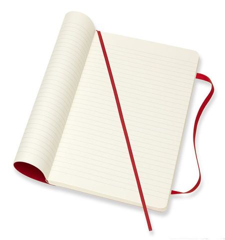 Записная книжка Classic Soft (в линейку) ХLarge, красный