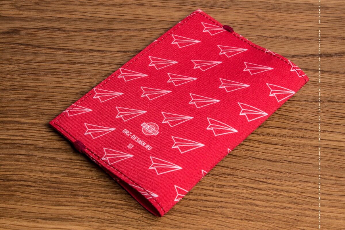 Обложка на паспорт Самолеты-оригами