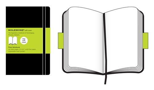 Записная книжка Classic Soft (нелинован) Pocket черная 