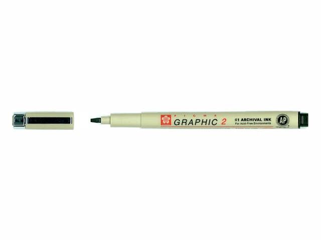 Ручка капиллярная Pigma Graphic 2 Черный 2.0 мм