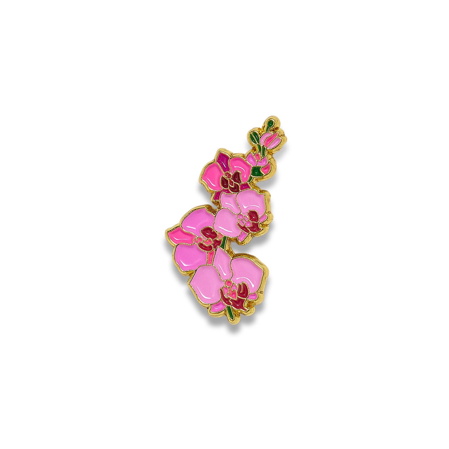 Значок PinPinPin Орхидея розовая