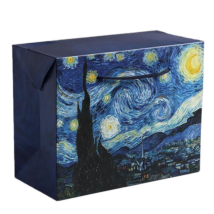 Пакет-коробка складная Звездная ночь, 28х18х11 см