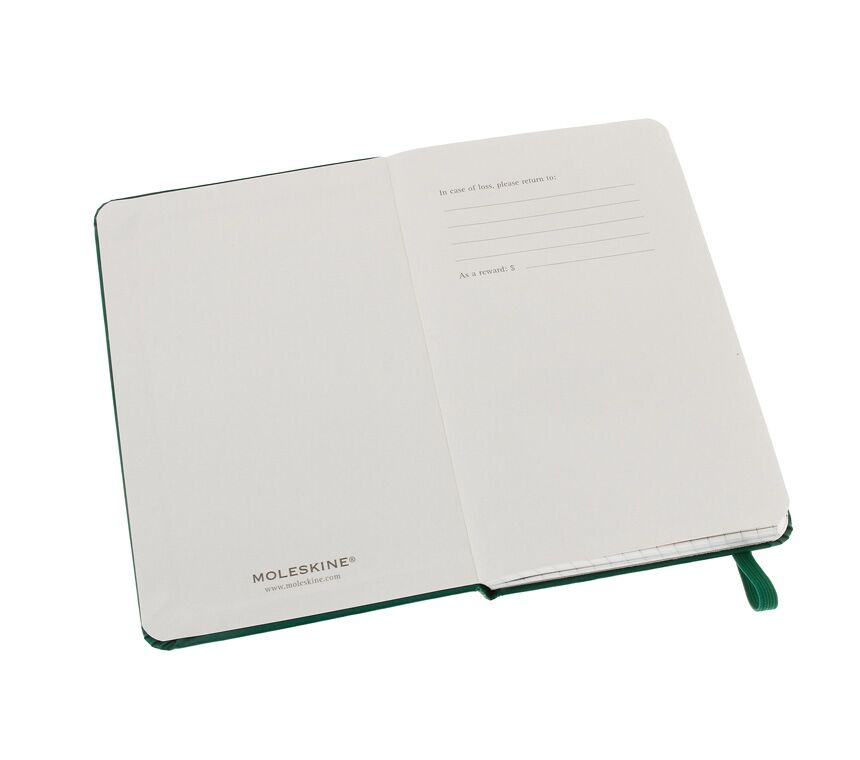 Записная книжка Classic (в клетку) Pocket зеленая