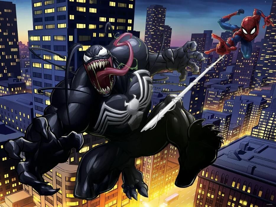 Пазл Super 3D Человек-паук против Венома, 500 деталей (32603)