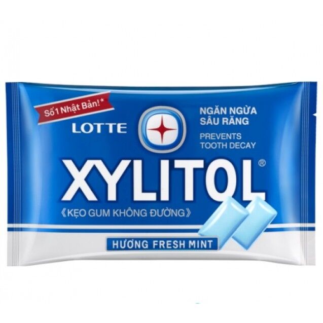 Жевательная резинка Xylitol Fresh Mint, со вкусом свежей мяты