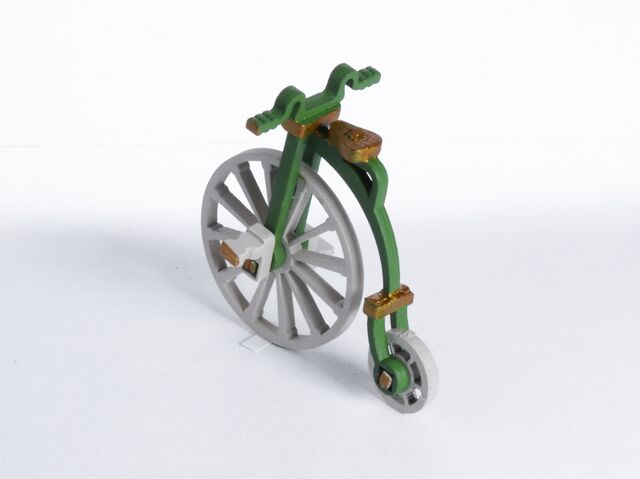 Елочная игрушка Ретро велосипед (хвоя)