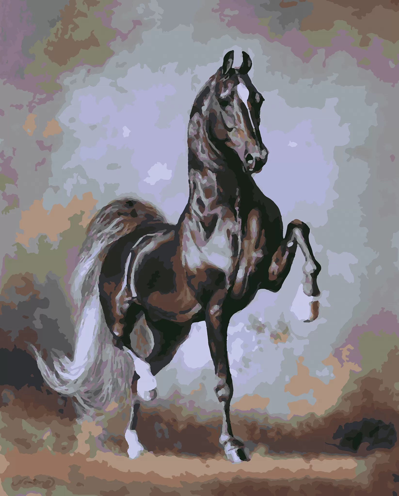 Картина по номерам Лошадь