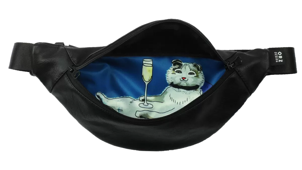 Поясная сумка Кошка в сумке