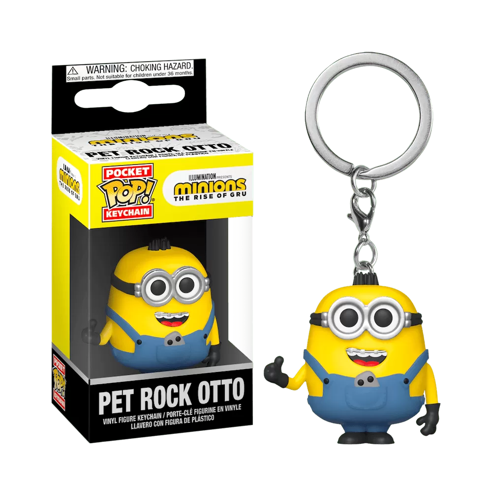 Брелок Funko Pocket POP! Keychain: Minions 2: Pet Rock Otto 47795-PDQ