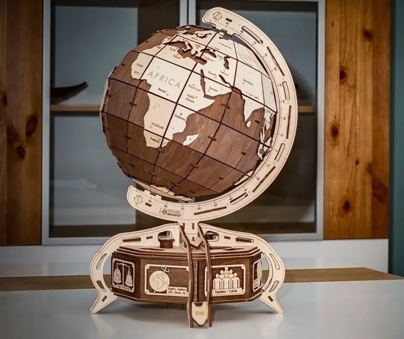 Конструктор деревянный 3D EWA Глобус