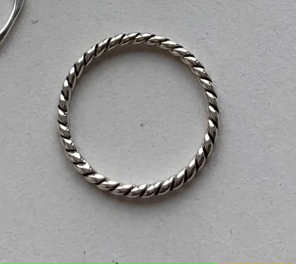 Кольцо Minimal Витое тонкое (серебро)