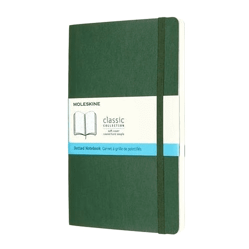 Записная книжка Classic (в точку) Pocket зеленый