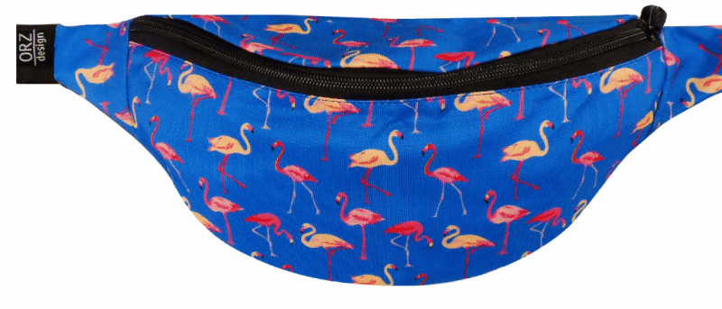 Поясная сумка Фламинго синии