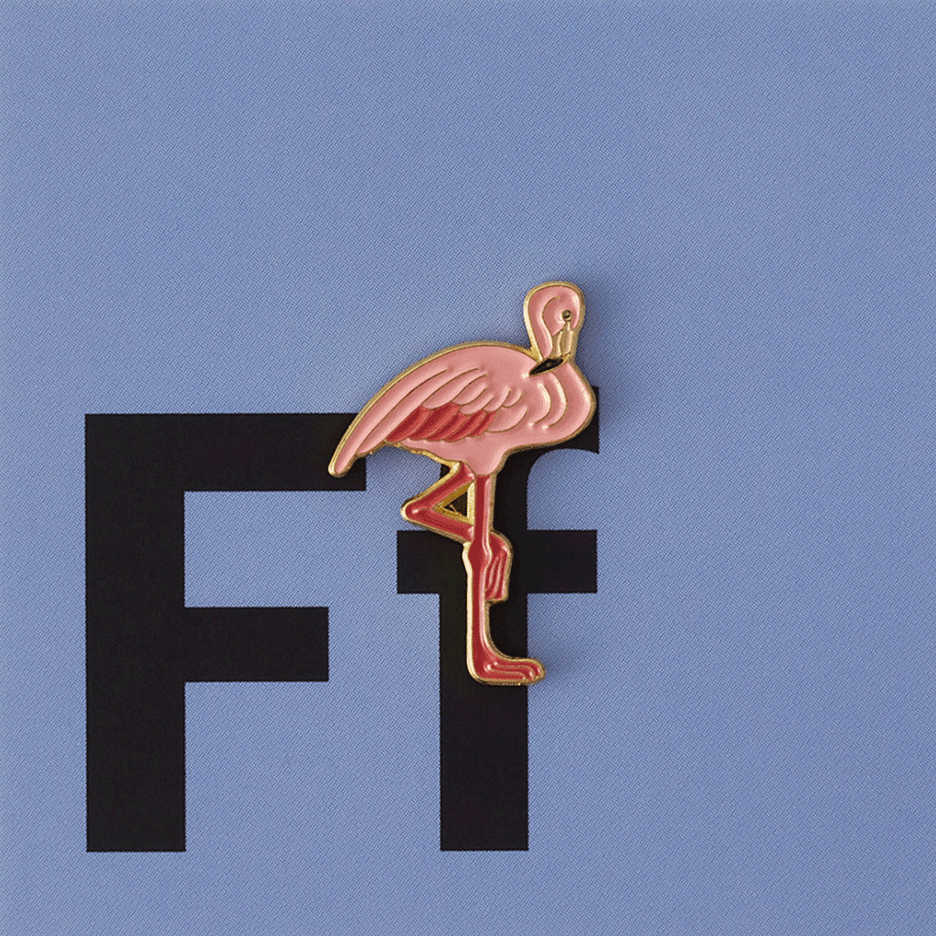 Значок PinPinPin Фламинго