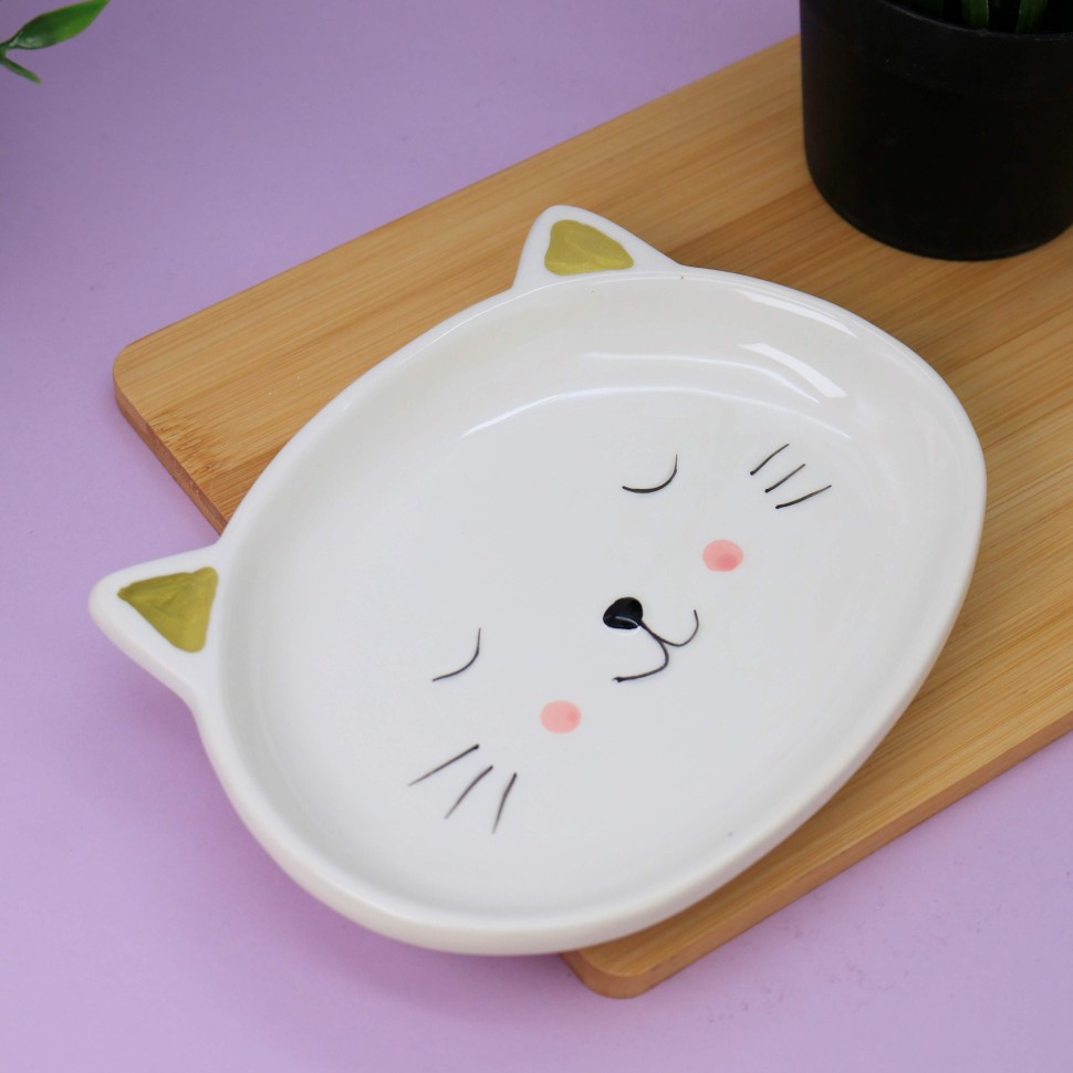 Тарелка керамическая Cat plate купить в Самаре