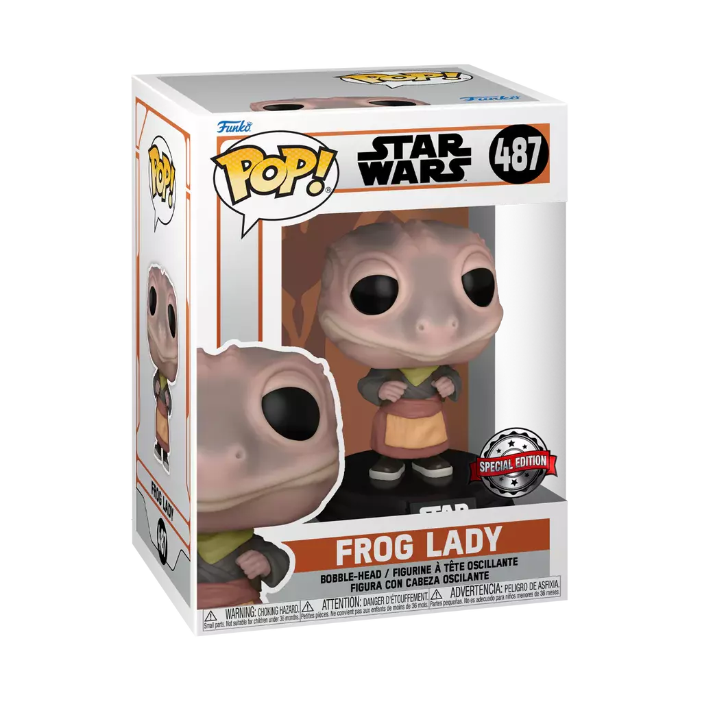 Фигурка Funko POP! Bobble Star Wars Mandalorian Frog Lady (Exc) (487) 54530
