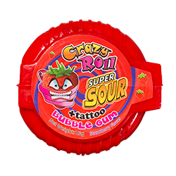 Жевательная резинка Angry Crazy Roll Gum (клубника)