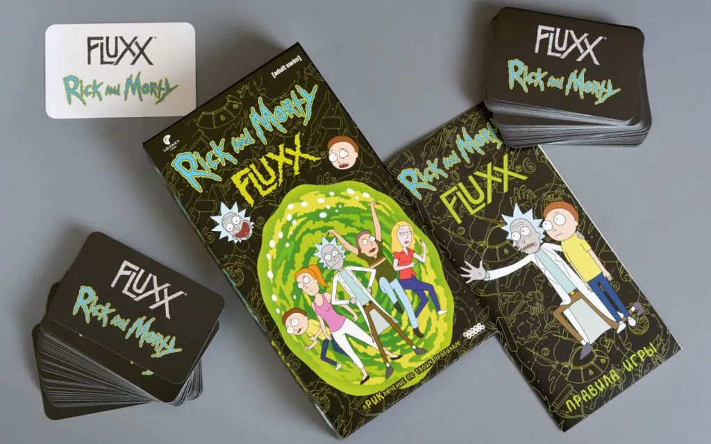 Настольная игра Fluxx Рик и Морти