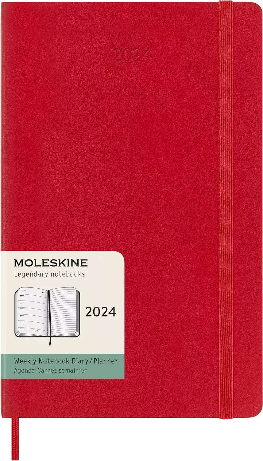 Еженедельник Classic Soft Wknt Large красный 2024