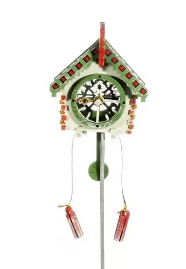 Елочная игрушка Часы с маятником 1013 Red Roof
