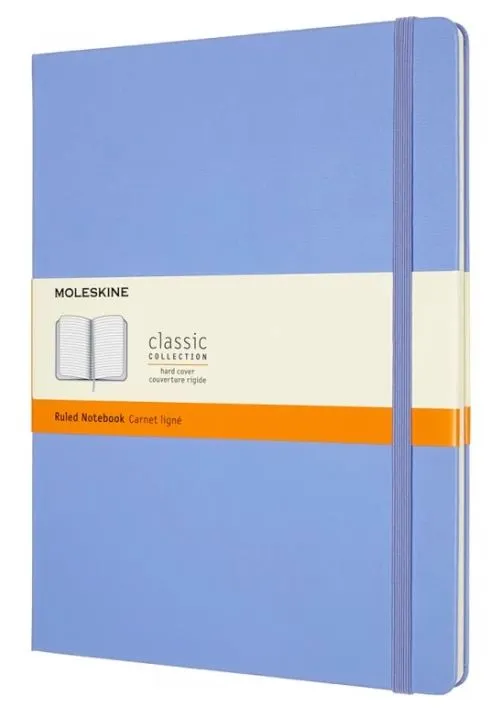 Записная книжка Classic XLarge (в линейку) голубая гортензия