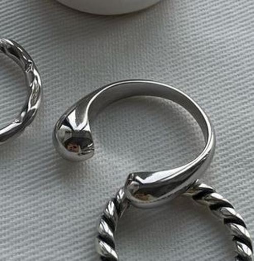 Кольцо Minimal Капелька (серебро)